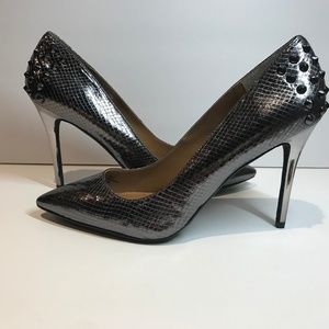 Metallic Studded J Renee Heels